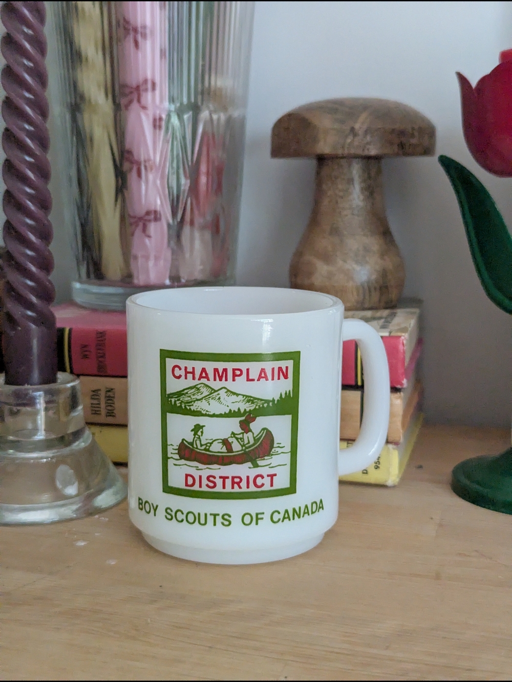 Vintage Milk Glass Mug